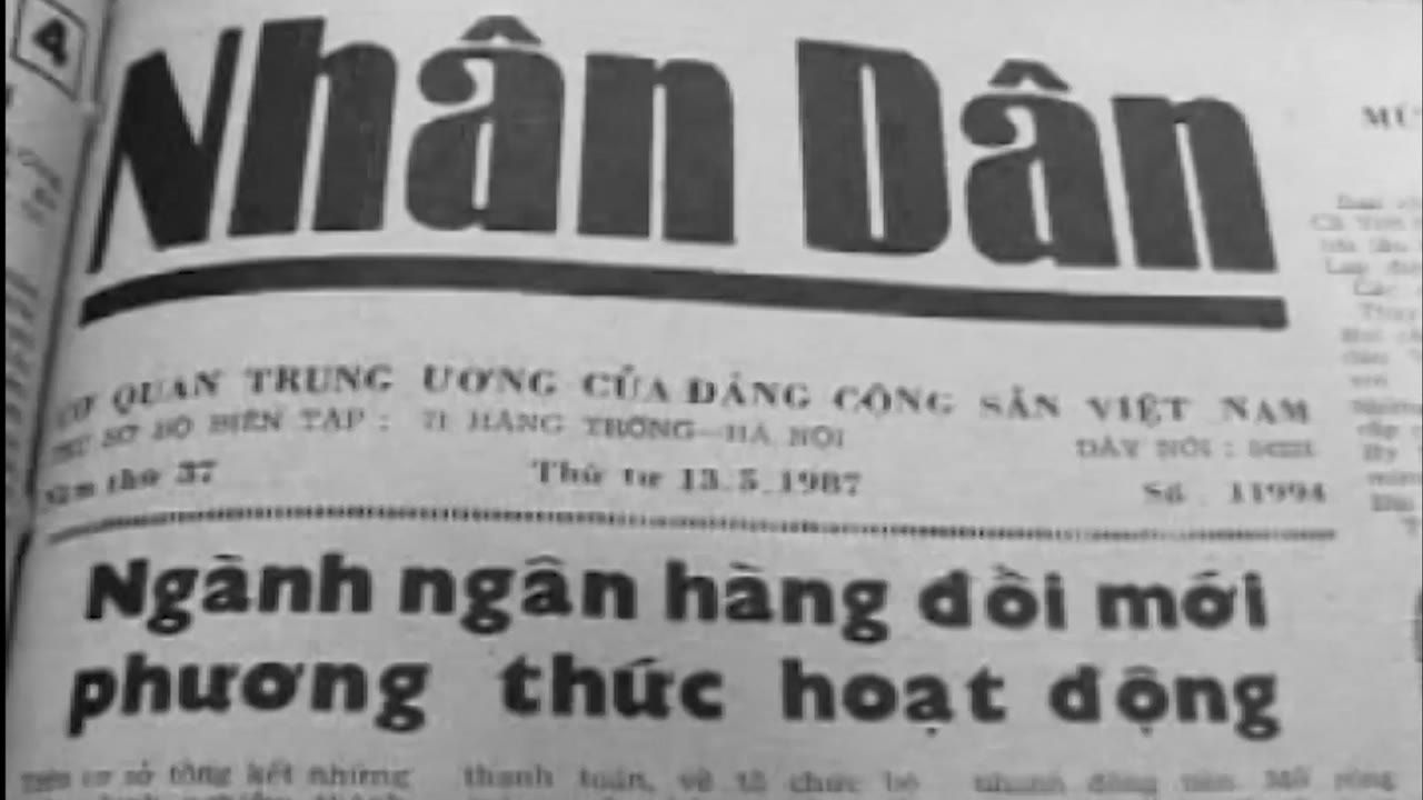 Báo Nhân Dân với tiêu đề Ngành ngân hàng đổi mới phương thức hoạt động
