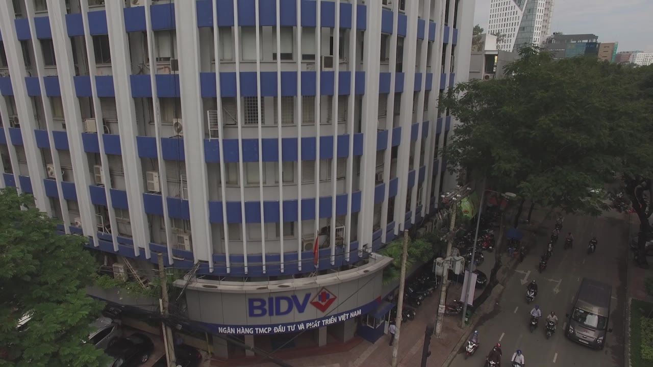 Toàn cảnh tòa nhà trụ sở BIDV nhìn từ trên cao
